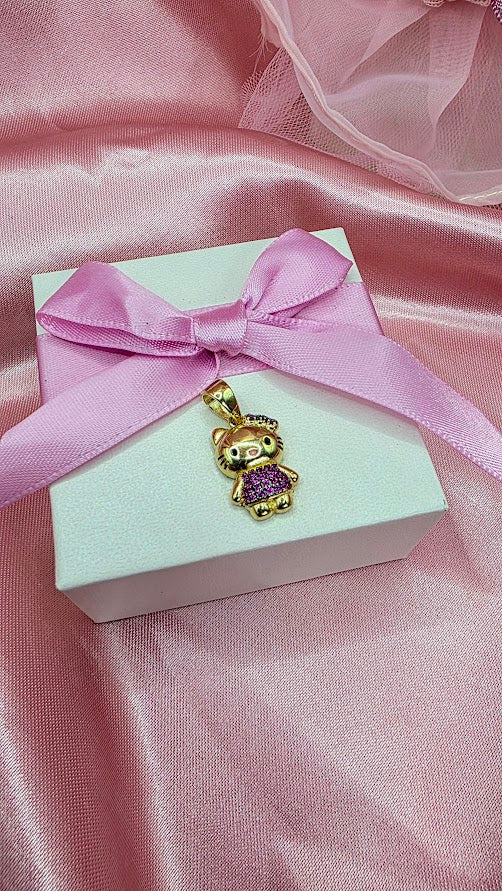 Dije Cerecita en oro de 10k