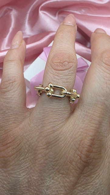 ANILLO TIF GRUESO EN ORO DE 10K