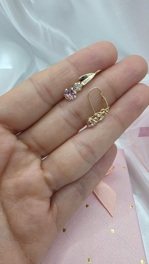 ARETE TU Y YO DE  ORO  10K