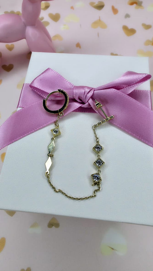 Huggies barra cadena en Oro de 10k