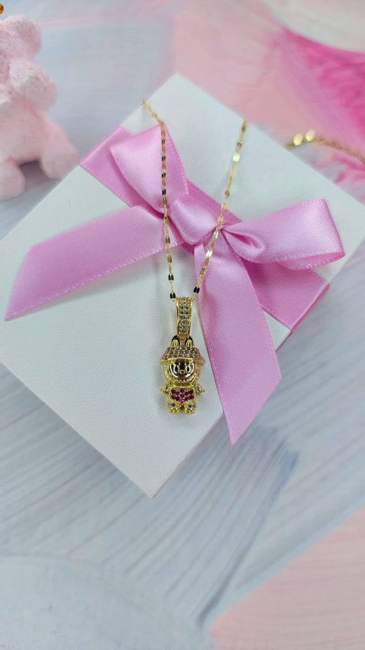 Gargantilla Labubu en Oro de 10k