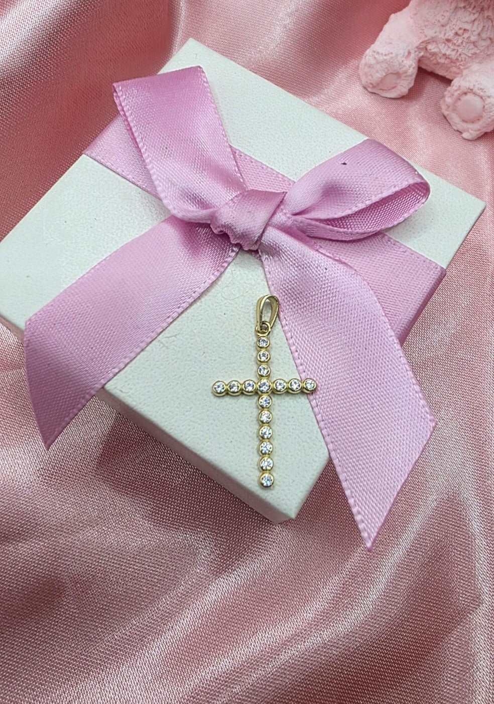 Dije Cruz Bicelada En Oro De 10k