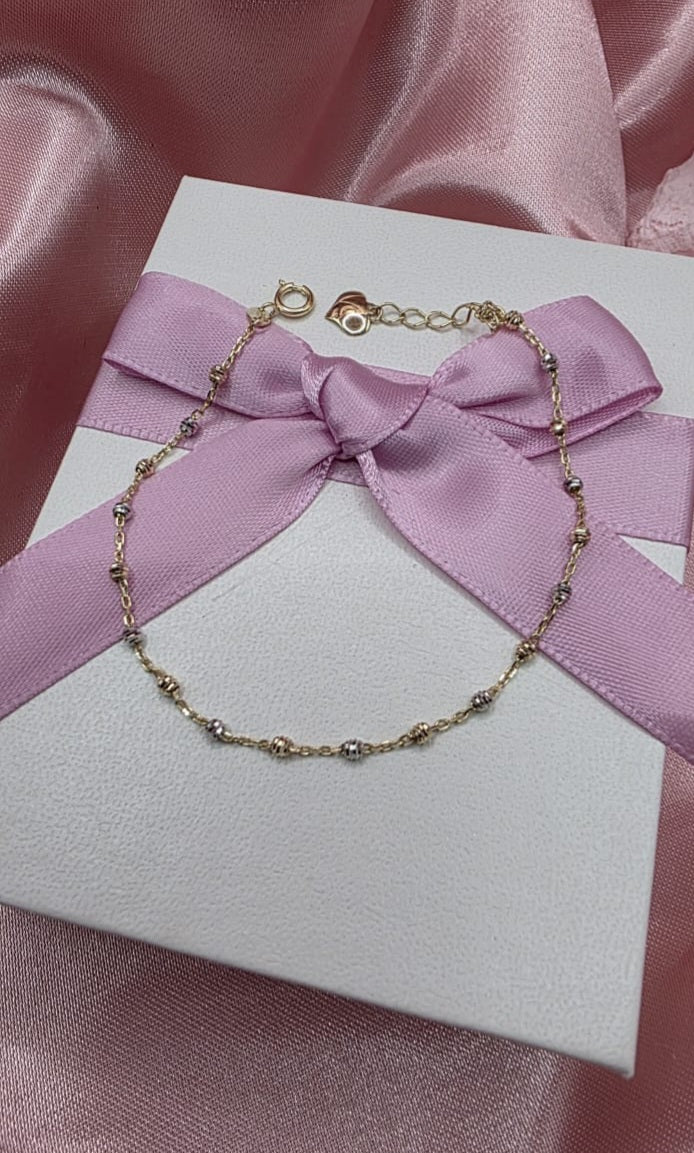 Pulso Vivianas Corazón En Oro De 10k