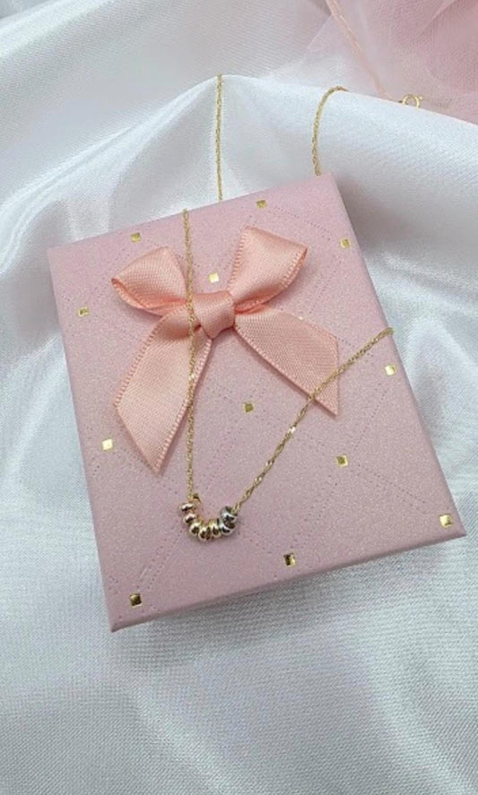 Gargantilla Aritos De La Suerte En Oro 10K