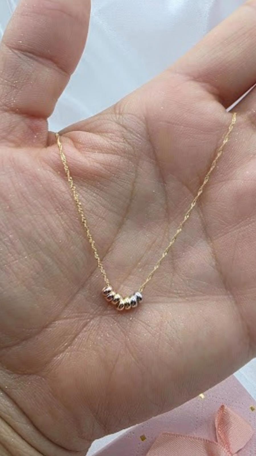 Gargantilla Aritos De La Suerte En Oro 10K