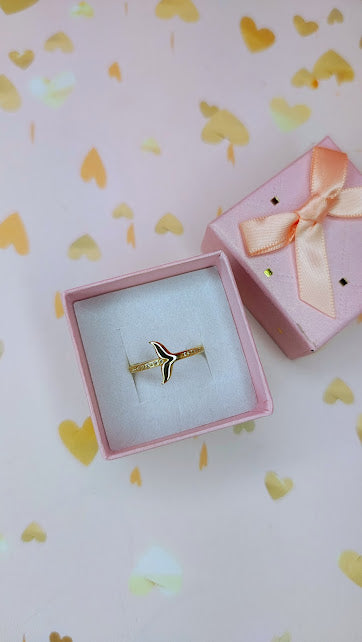 Anillo Colita De Ballena En Oro De 10k