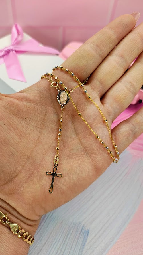 Rosario Vivianitas En Oro De 10k