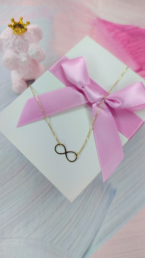 Gargantilla infinito en oro de 10k