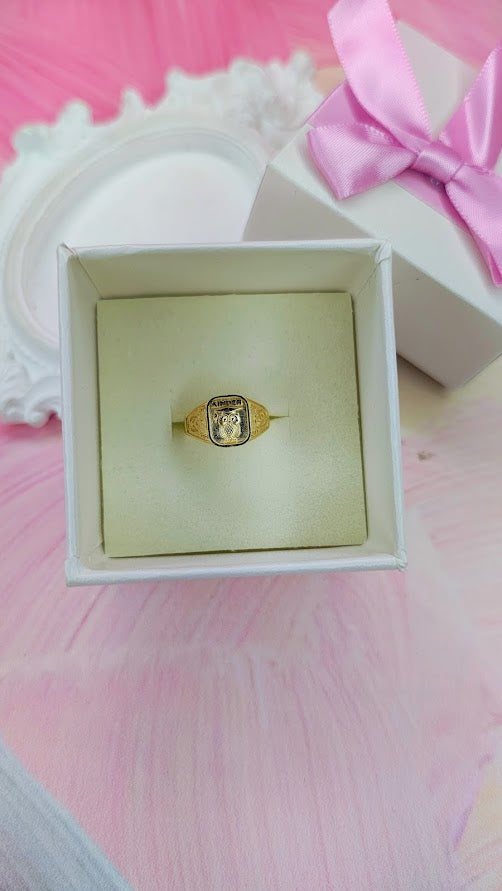 Anillo Kínder Búho En Oro De 10K