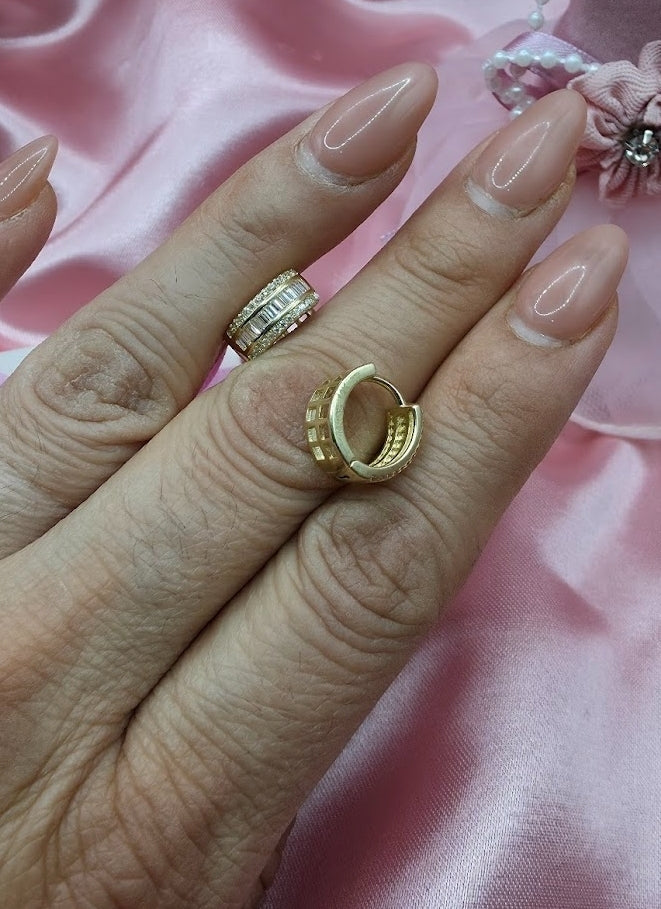 Huggies Baguett en Oro de 10k