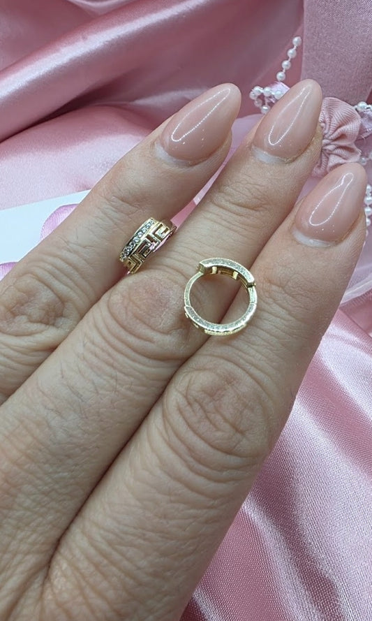 Huggies Grecas en Oro de 10k