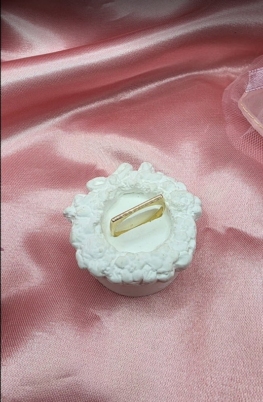 Anillo Barra  En Oro 10k