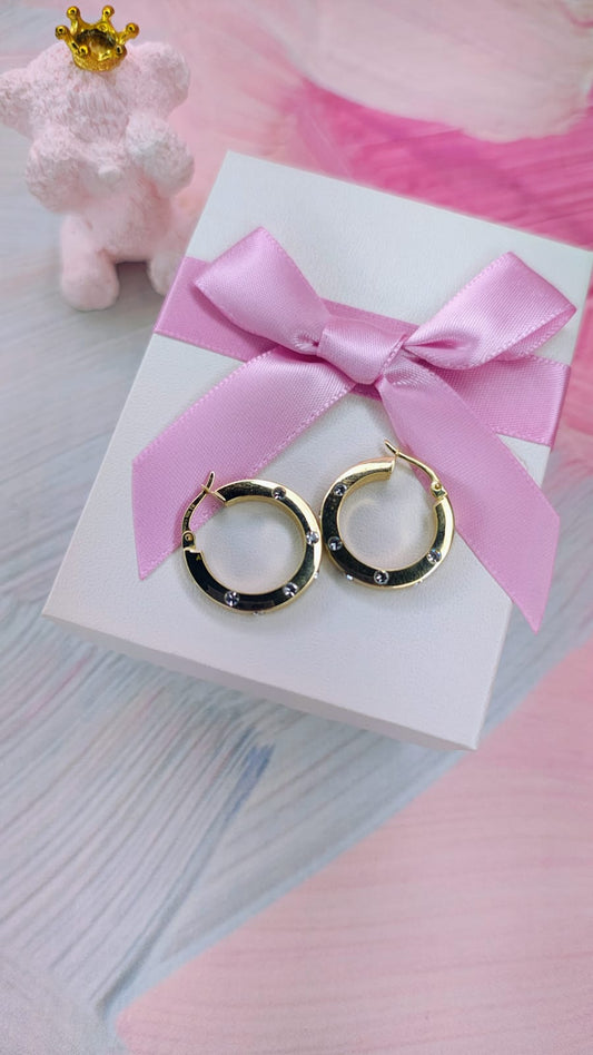 Arracada bisel en 10k garantizado