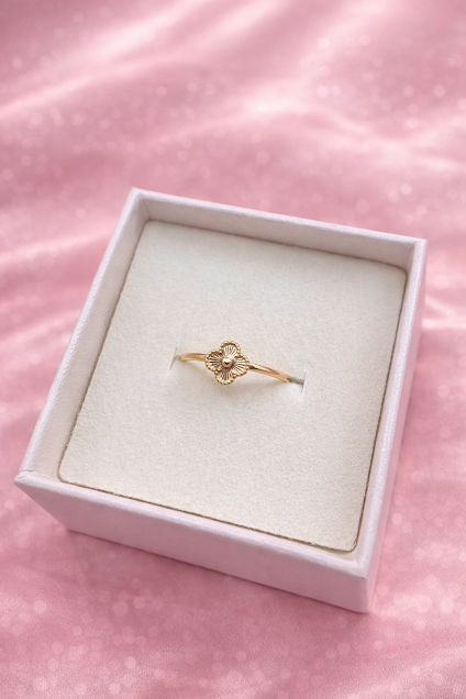 ANILLO VC DIAMANTADO CH DE ORO 10K