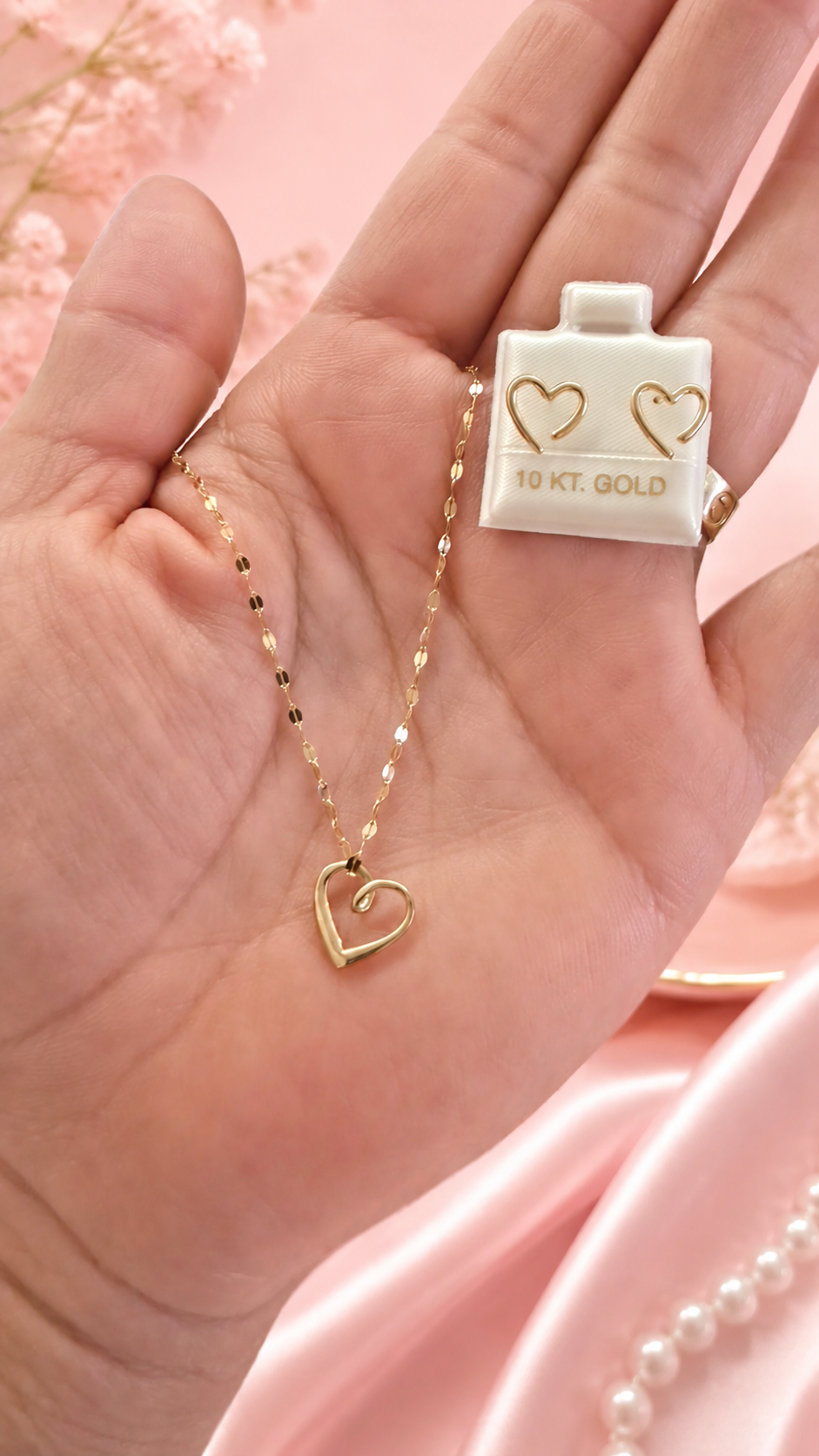 Set Corazon incompleto en Oro de 10k ♥️