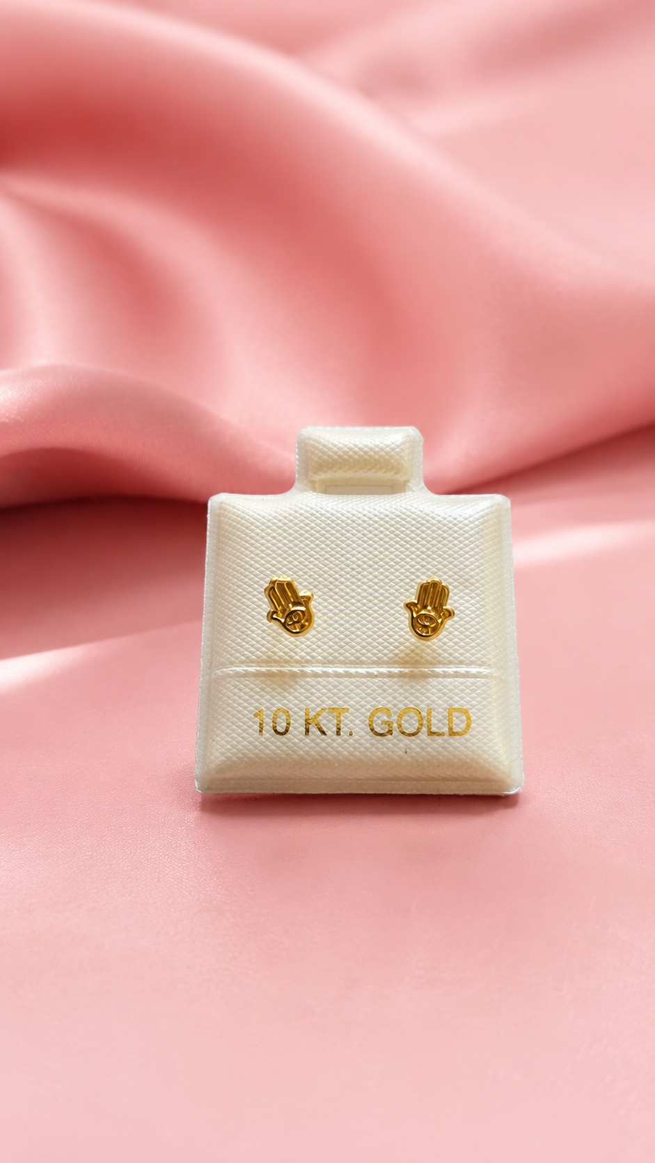 Broquel Manita de Fatima mini en oro 10k