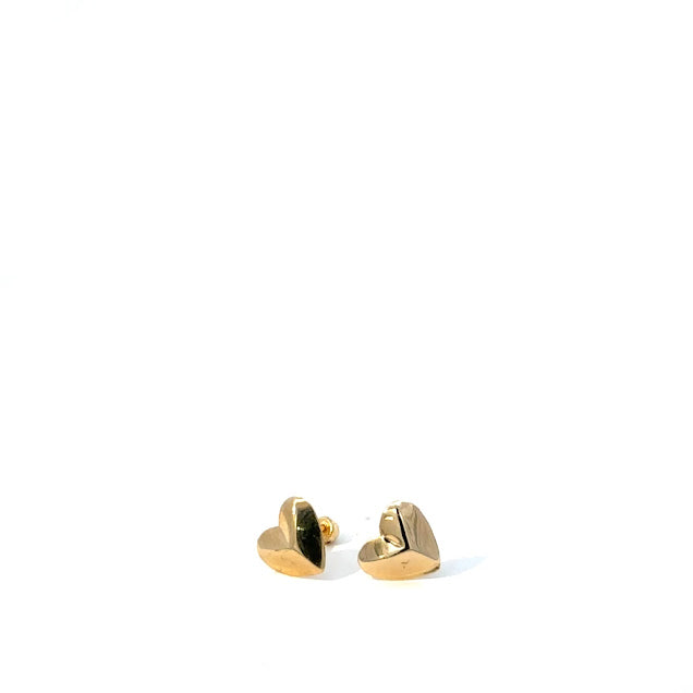 BROQUEL CORAZON DIAMANTE DE ORO 10K