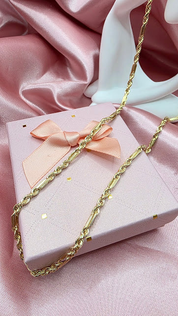 CADENA TORZAL FIGARO EN ORO DE 10K