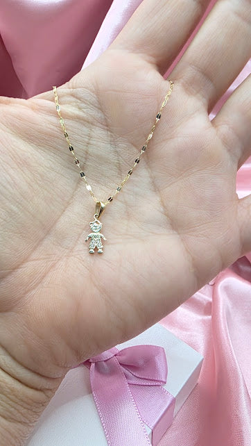 GARGANTILLA NIÑO EN ORO DE 10K