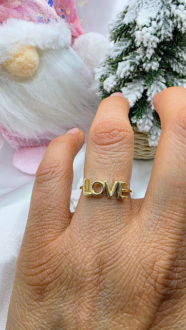 ANILLO LOVE EN ORO DE 10K