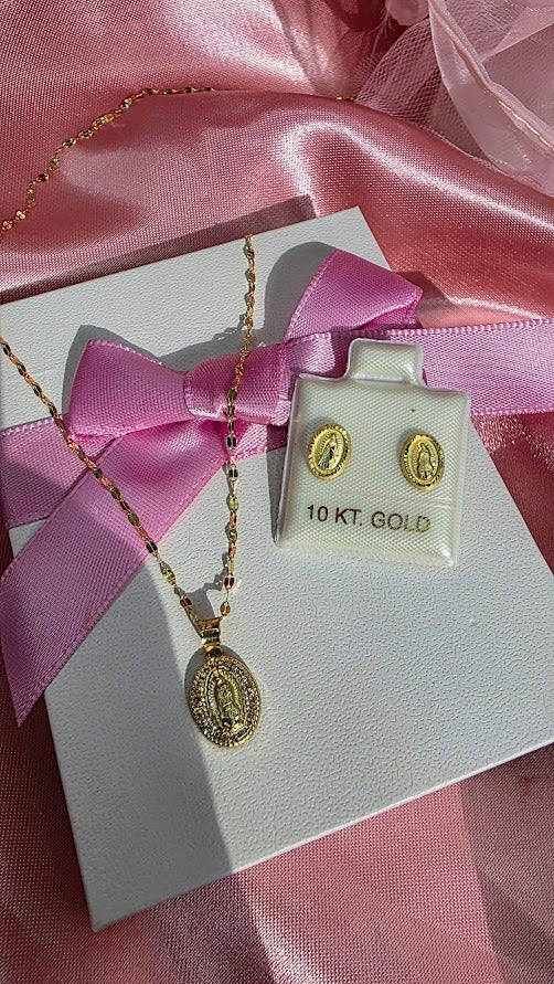 Set Lupita Amarilla en Oro de 10k