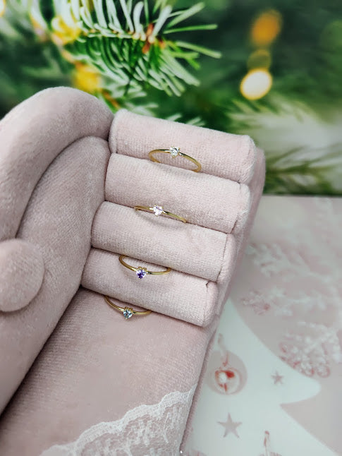 Anillo Corazón Unicornio En Oro De 10k