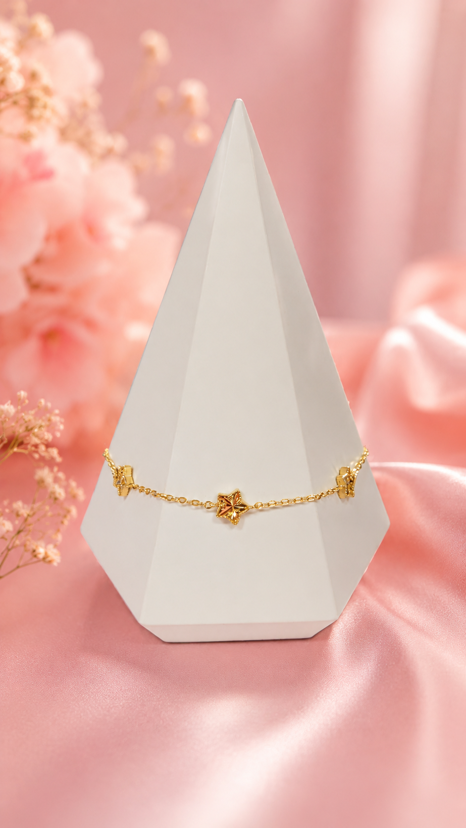 Pulso Estrellitas diamantadas en Oro 10k ✨️