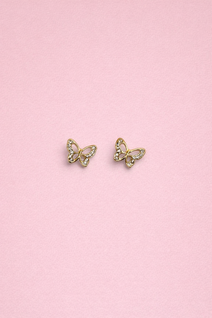 Broquel Mariposa Antifaz de Oro 10k