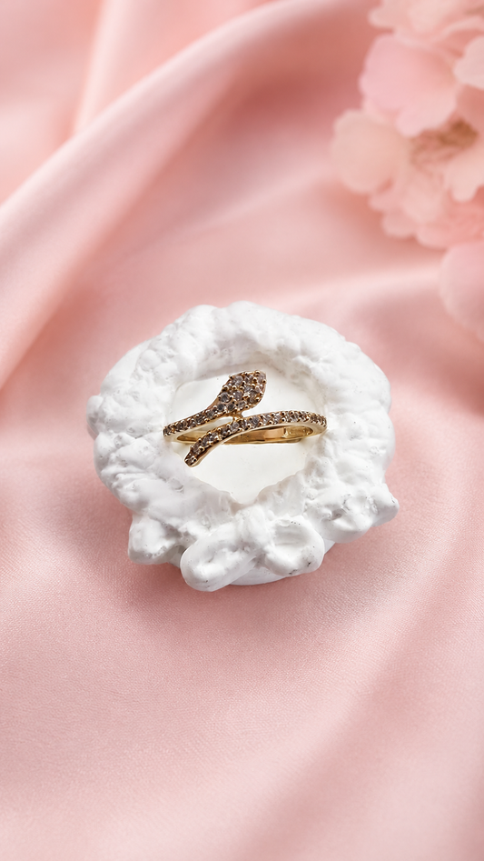 Anillo vibira piedras en Oro de 10k ♥️